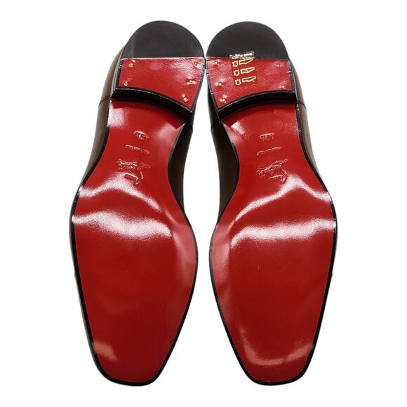 Christian Louboutin Greggo Leather Oxford Shoes Brown EU 40.5 US 7.5 - NWB $995 - Picture 6 of 7